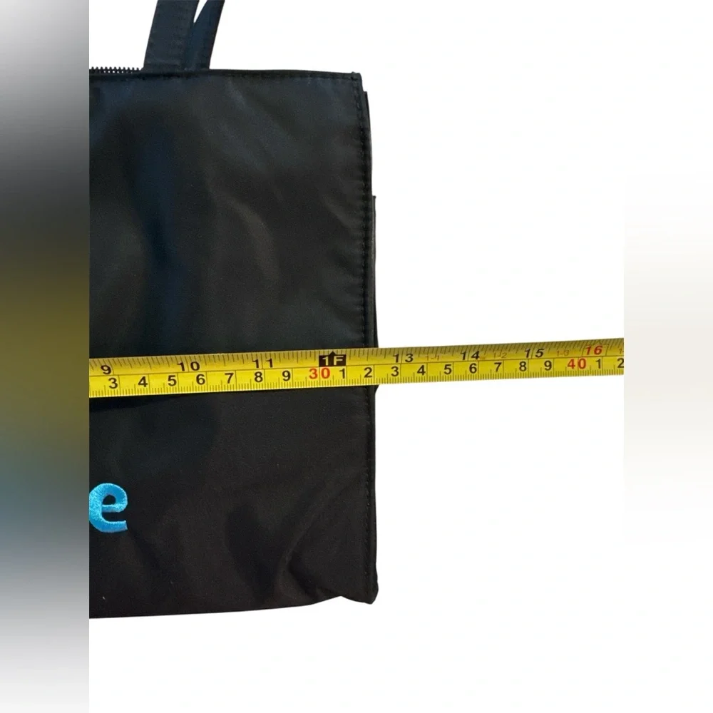 Black and Blue Satin Pet Travel “PRINCE” Bag with attached Coin Purse